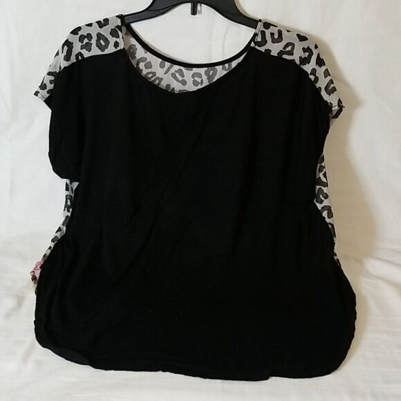 H.I.P. Sheer Leopard and Floral Print Blouse‎ - Picture 6 of 6